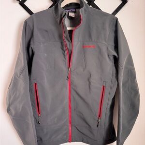 Patagonia Men's Gray Jacket with Red Accents